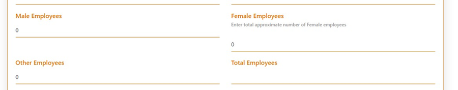Fill in employee details